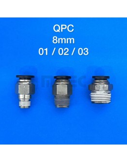 PNEUMATIC AIR HOSE FITTING QPC 8mm