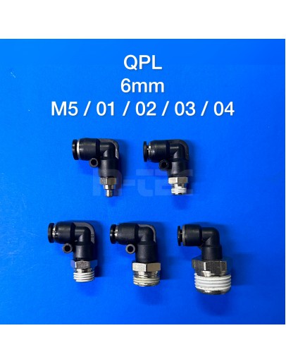 PNEUMATIC AIR HOSE FITTING QPL 6MM